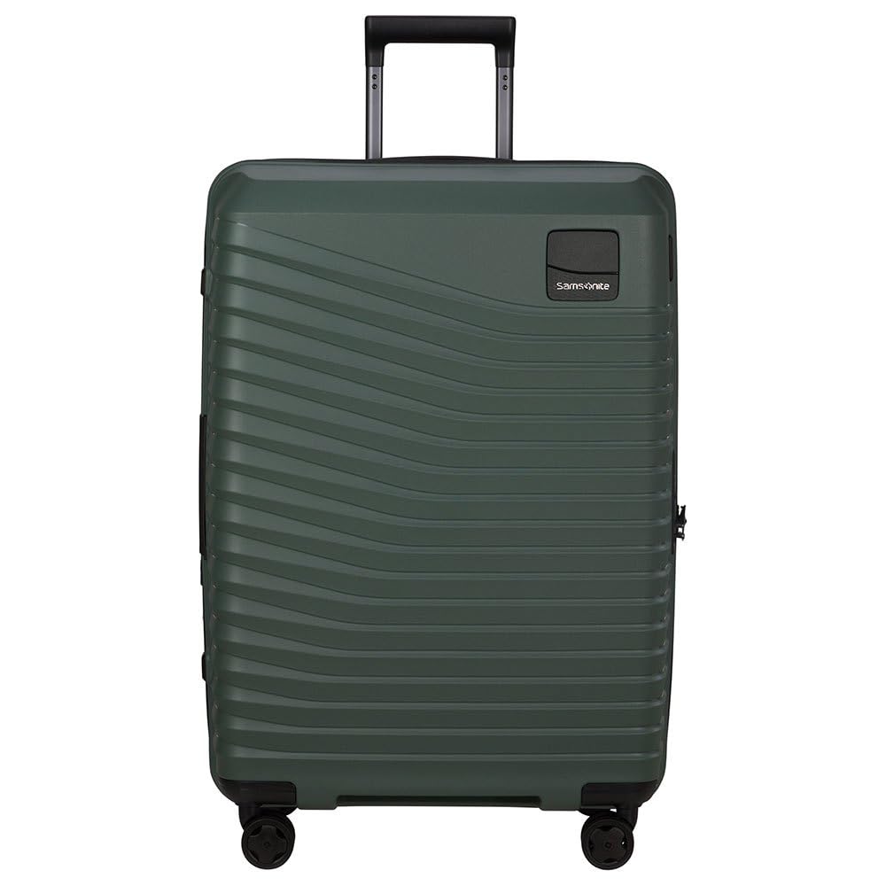 Maleta Expandible Samsonite Intuo Spinner M 69 cm – Capacidad 79/87 L, Color Verde Oliva