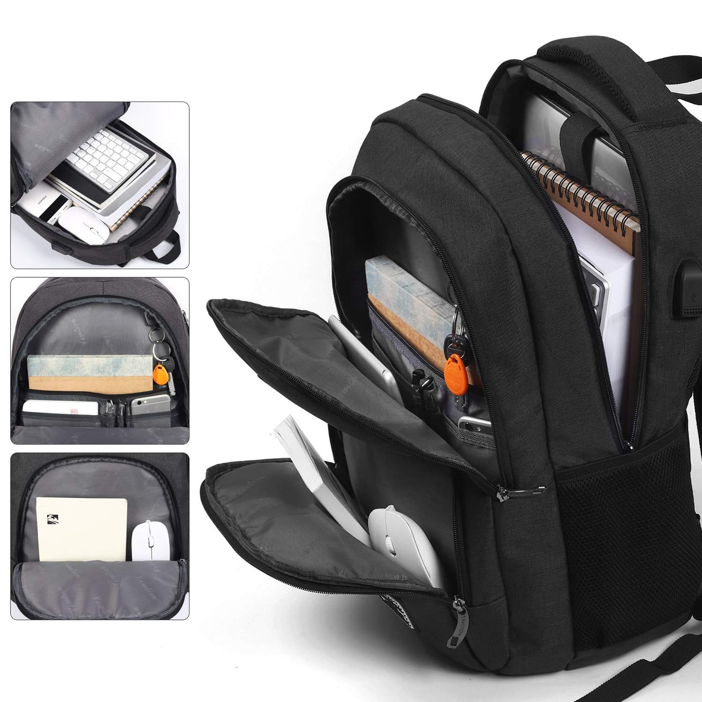 Mochila Escolar YAMTION para Portátil – Ideal para Estudiantes y Profesionales, Unisex