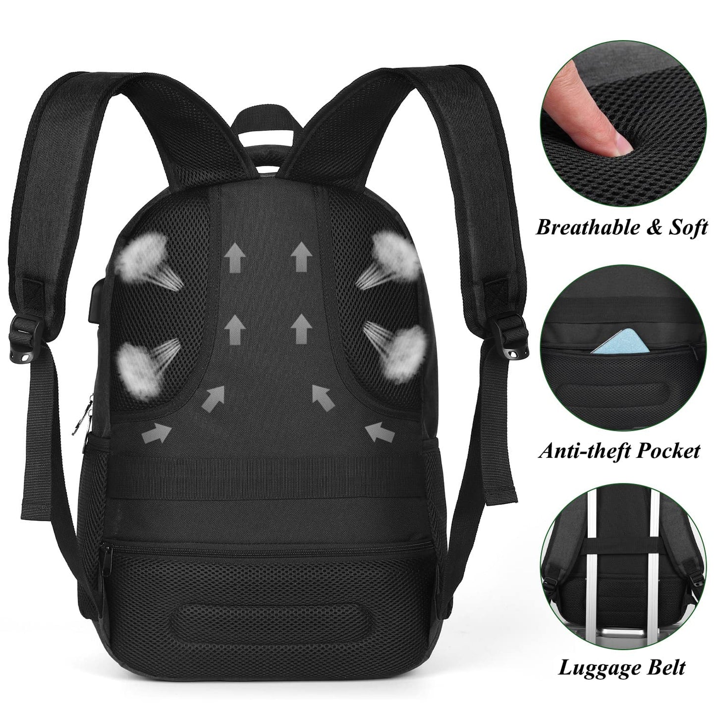 Mochila Escolar YAMTION para Portátil – Ideal para Estudiantes y Profesionales, Unisex