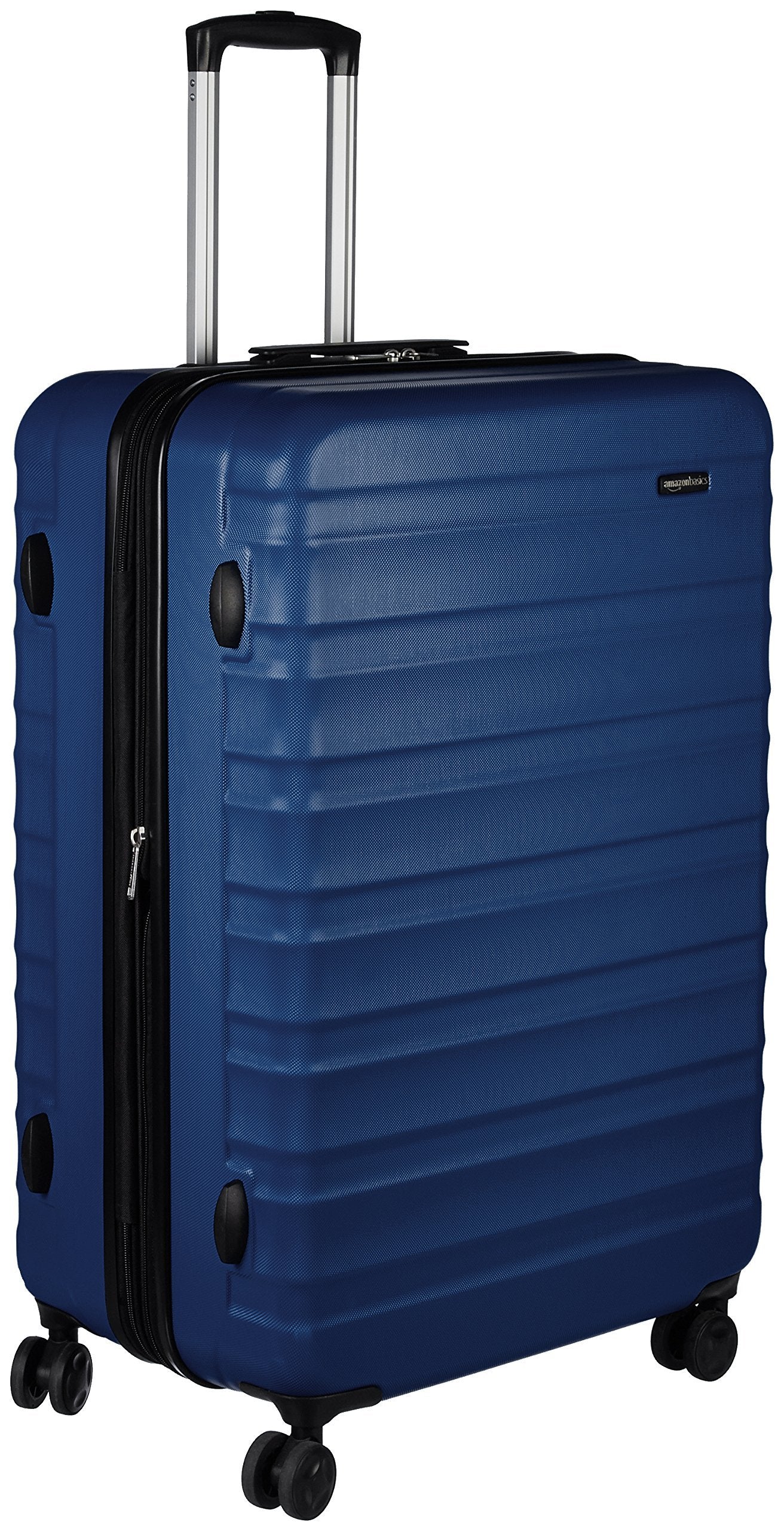 Maleta de Viaje Rígida Amazon Basics Giratoria 78 cm – Grande, Color Azul Marino