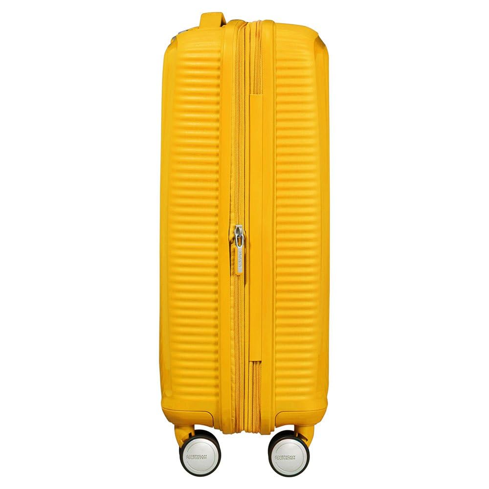 Maleta de Mano American Tourister Soundbox Spinner S 55 cm – Capacidad 41 L, Color Amarillo