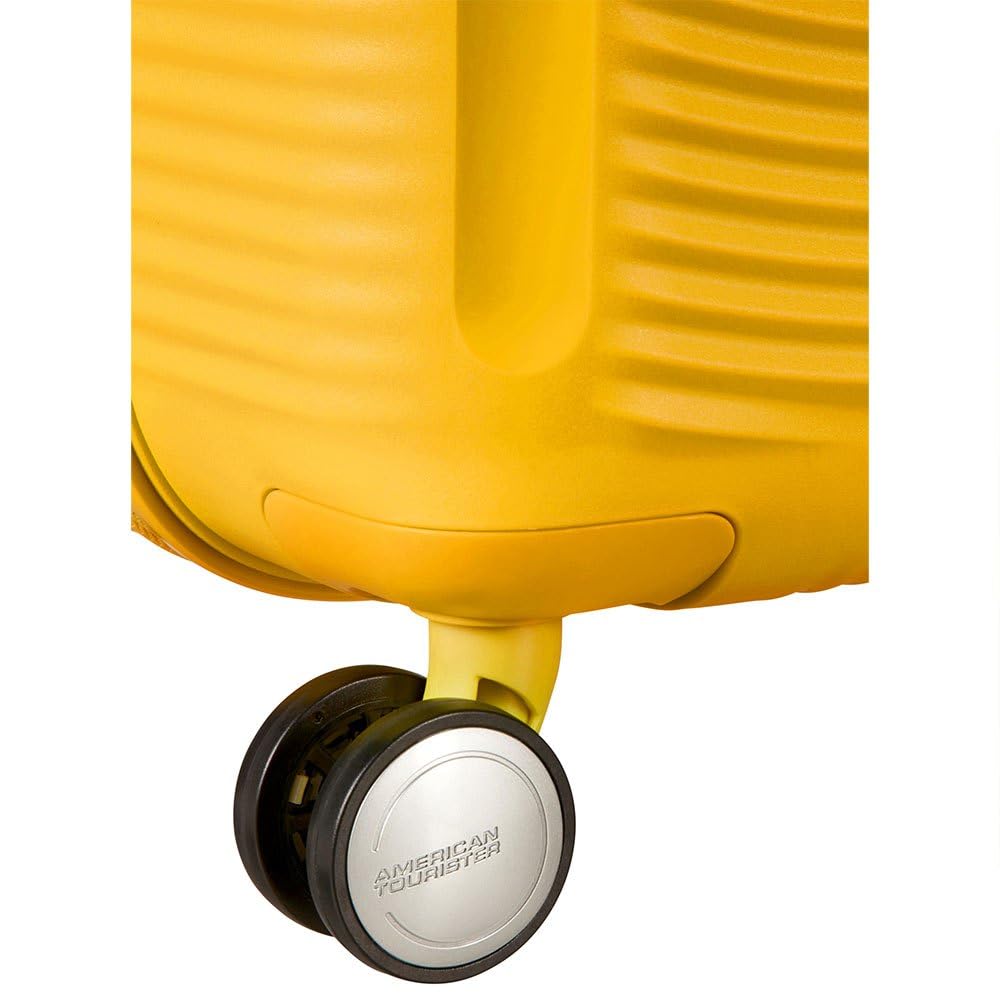 Maleta de Mano American Tourister Soundbox Spinner S 55 cm – Capacidad 41 L, Color Amarillo