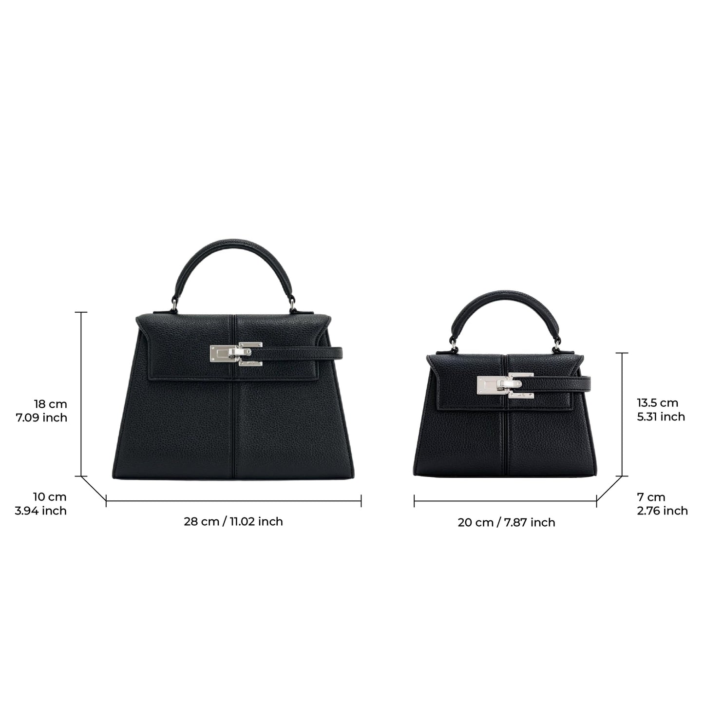 Bolso de Mano JW PEI Elise para Mujer – Grande, Color Negro