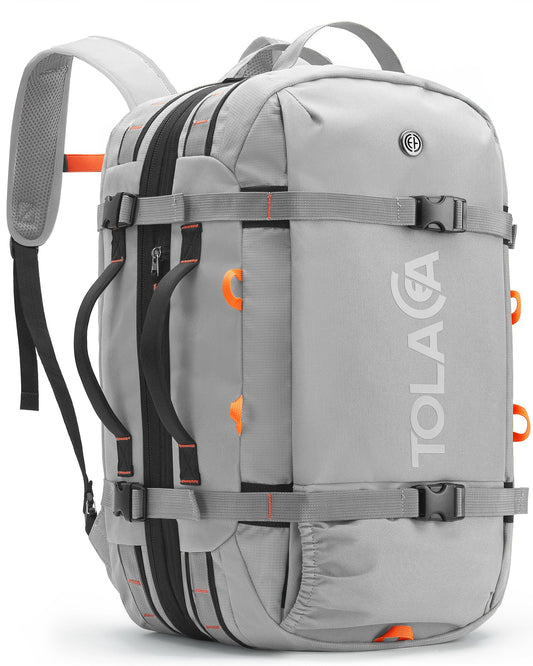Mochila de Viaje Tolaccea 40-50L para Portátil 15.6" – Impermeable, Ideal para Trabajo y Excursión, Unisex