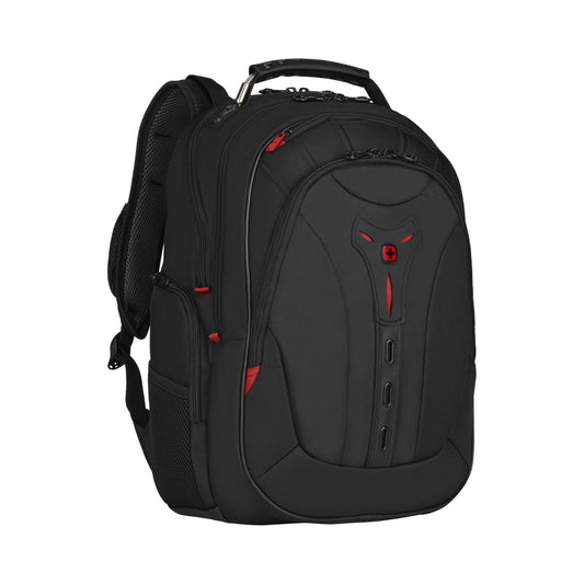 Mochila Wenger Pegasus Deluxe para Portátil 14-16" y Tableta hasta 10" – 25 L, Unisex, Ideal para Oficina, Universidad y Viajes, Color Negro