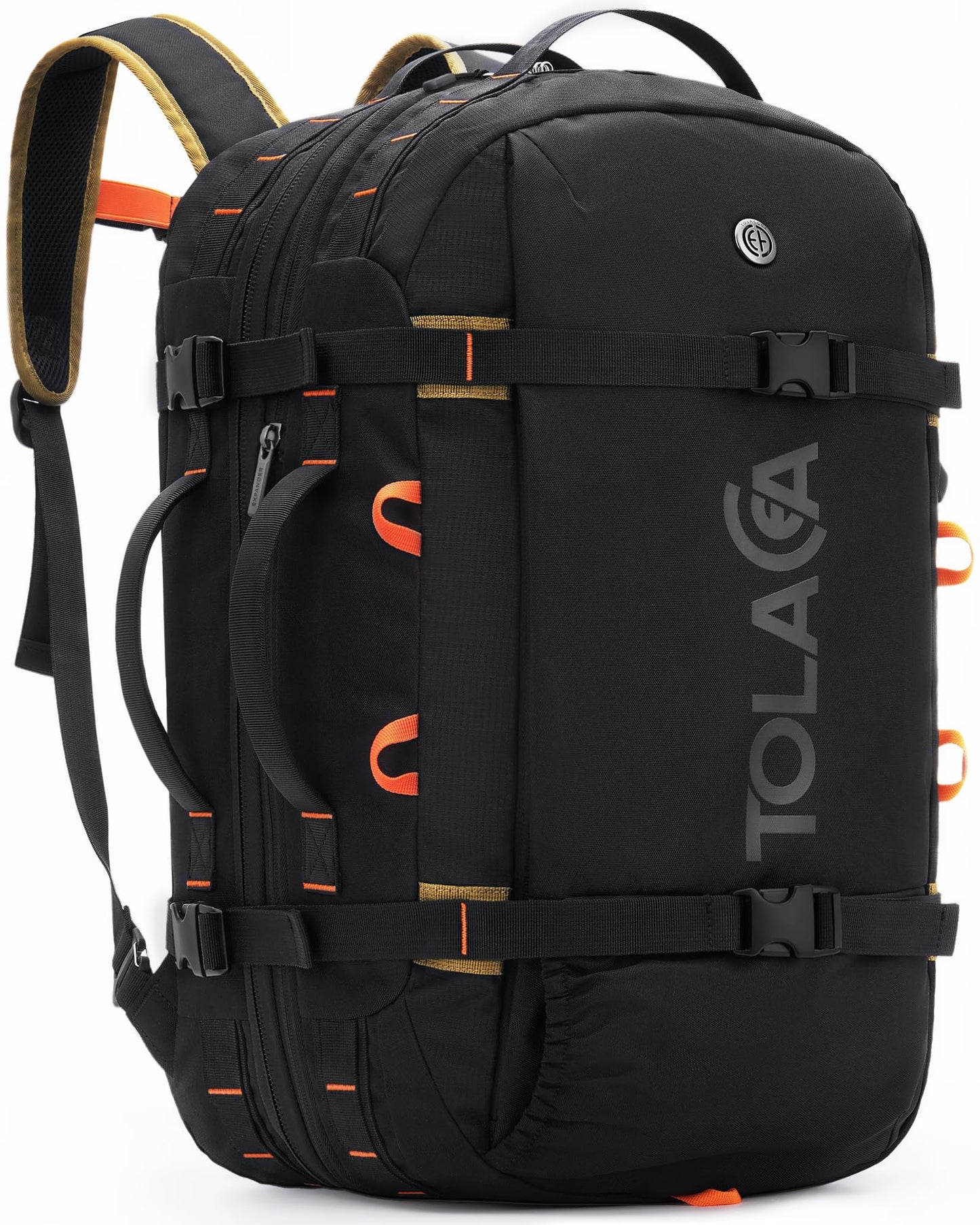 Mochila de Viaje Tolaccea 40-50L para Portátil 15.6" – Impermeable, Unisex, Ideal para Trabajo y Excursión